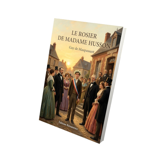 Livre Le Rosier de Madame Husson par Guy de Maupassant - Vue 3D - Editions Remanence