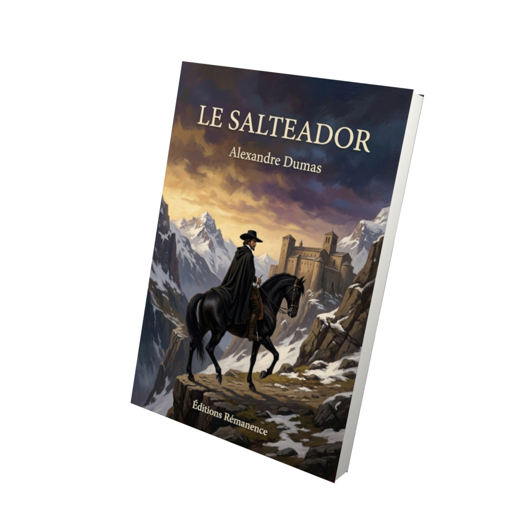Livre Le Salteador par Alexandre Dumas - Vue 3D - Editions Remanence