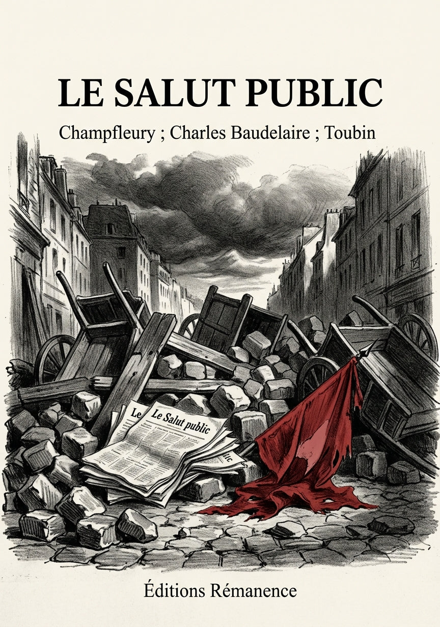 Livre Le Salut public par Champfleury ; Charles Baudelaire ; Toubin - Couverture - Editions Remanence