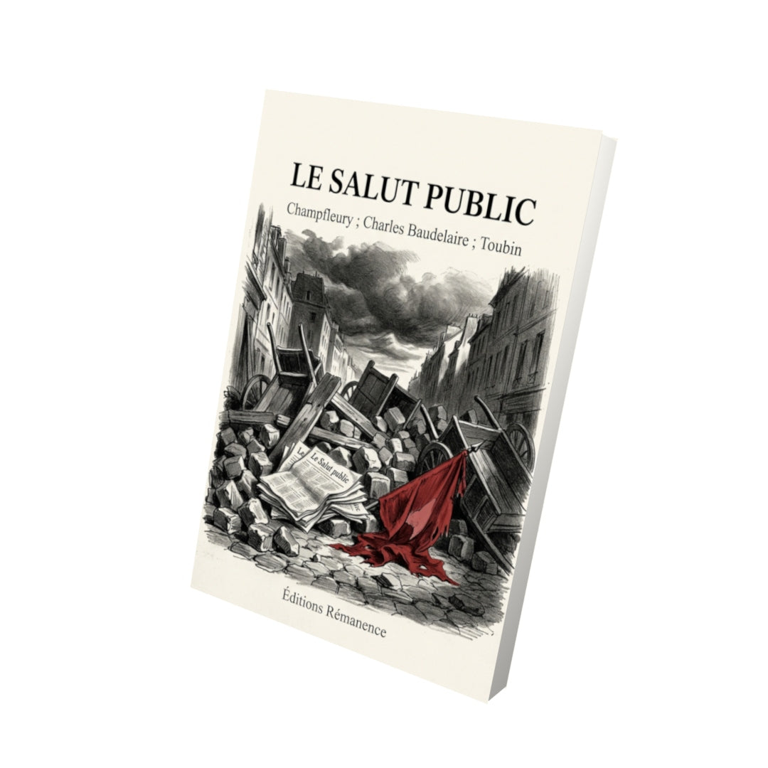 Livre Le Salut public par Champfleury ; Charles Baudelaire ; Toubin - Vue 3D - Editions Remanence