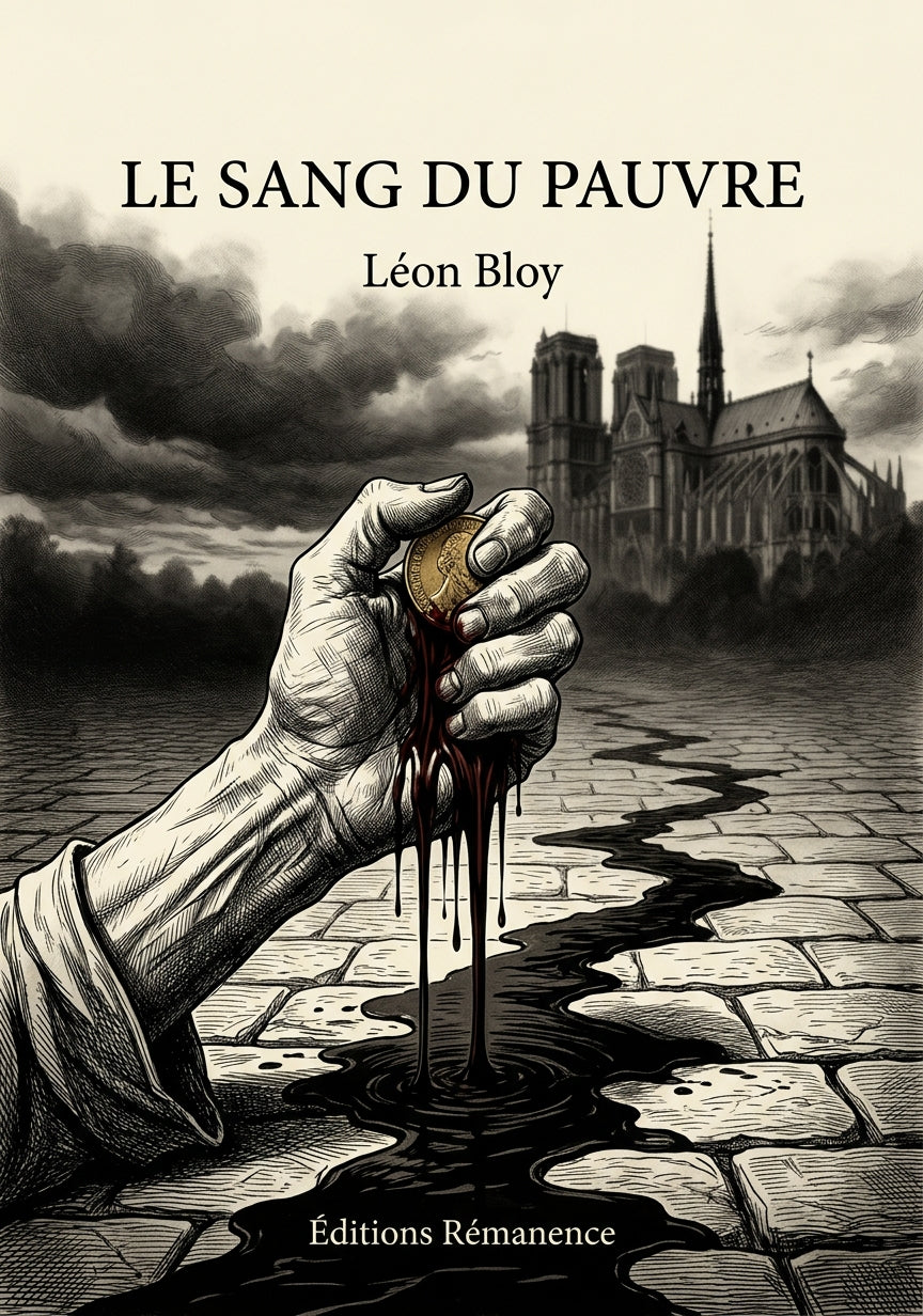 Livre Le Sang du pauvre par Léon Bloy - Couverture - Editions Remanence