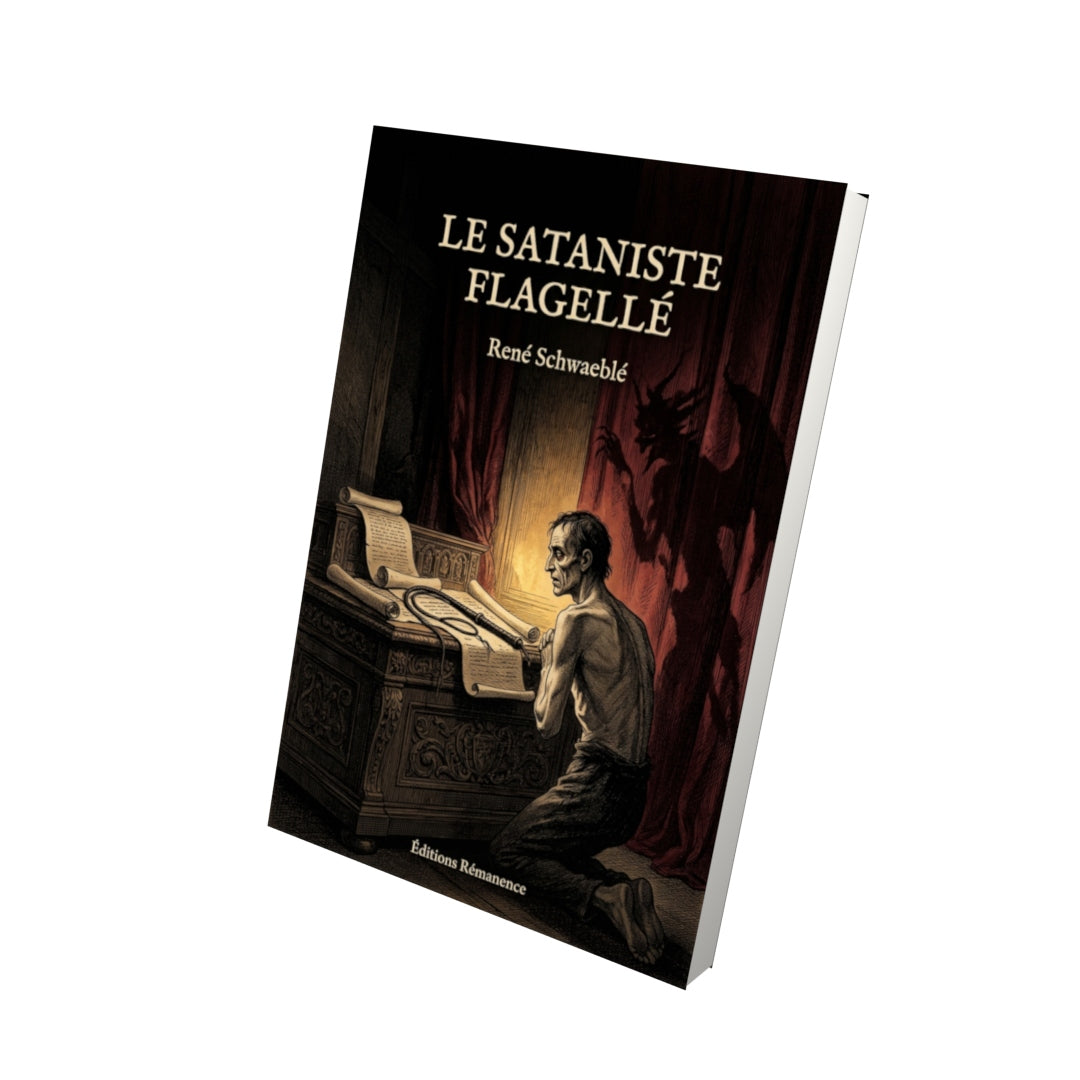 Livre Le sataniste flagellé par René Schwaeblé - Vue 3D - Editions Remanence