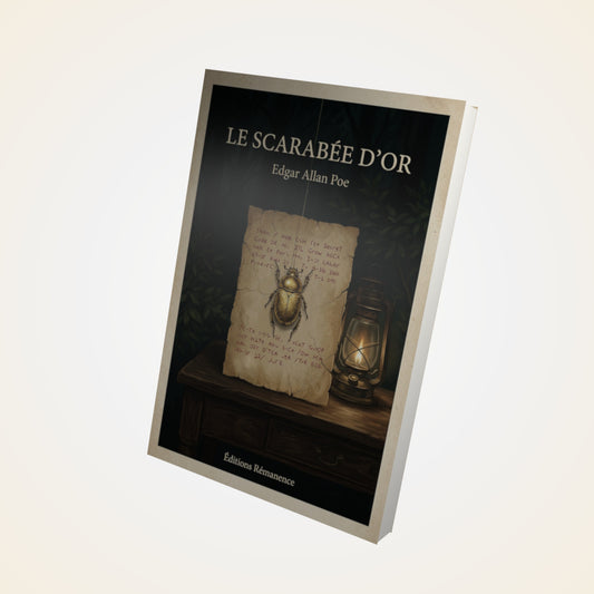 Livre Le scarabée d'or - Edgar Allan Poe - Couverture 3D