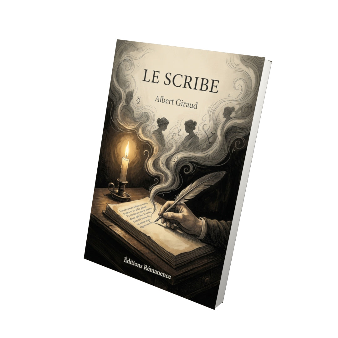 Livre Le Scribe par Albert Giraud - Vue 3D - Editions Remanence