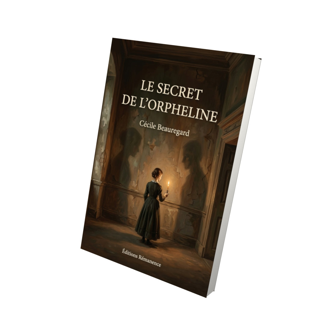 Livre Le secret de l’orpheline par Cécile Beauregard - Vue 3D - Editions Remanence