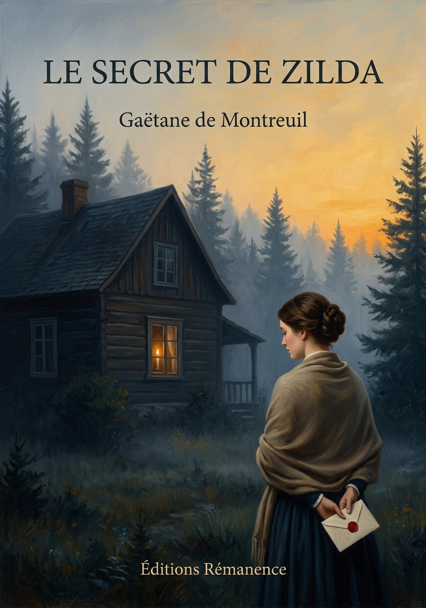 Livre Le secret de Zilda par Gaëtane de Montreuil - Couverture - Editions Remanence