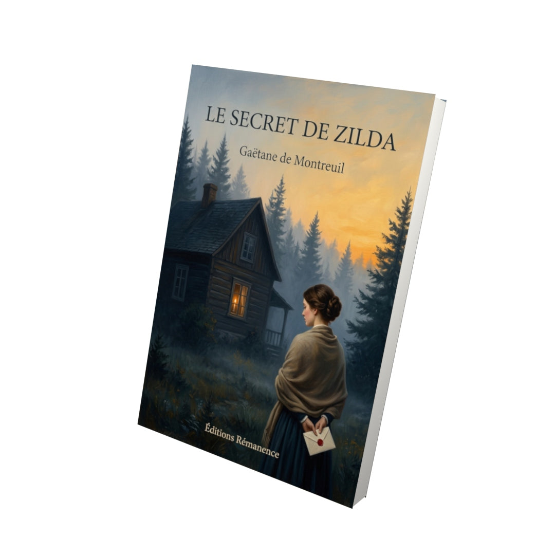 Livre Le secret de Zilda par Gaëtane de Montreuil - Vue 3D - Editions Remanence