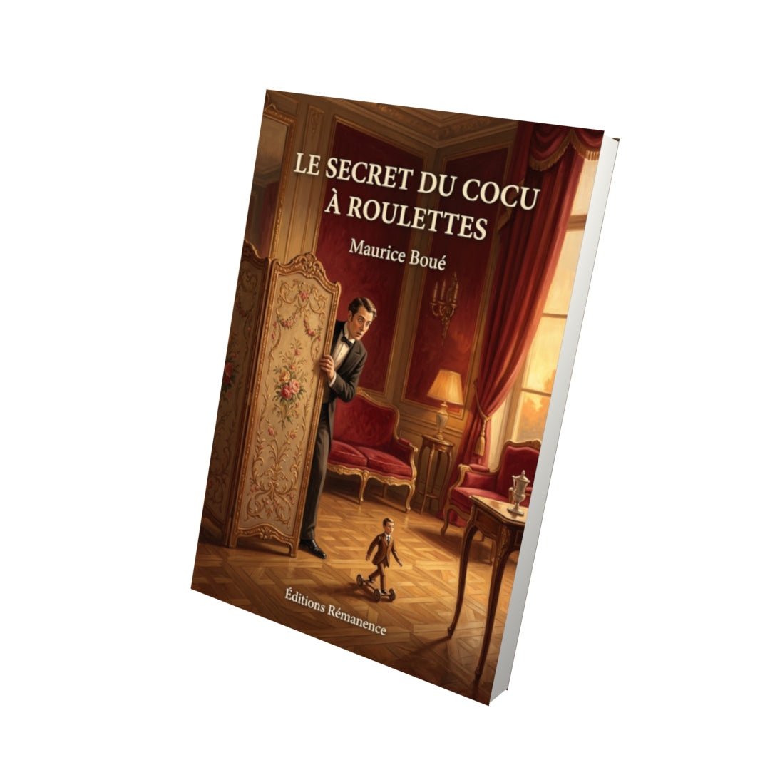 Livre Le Secret du cocu à roulettes par Maurice Boué - Vue 3D - Editions Remanence