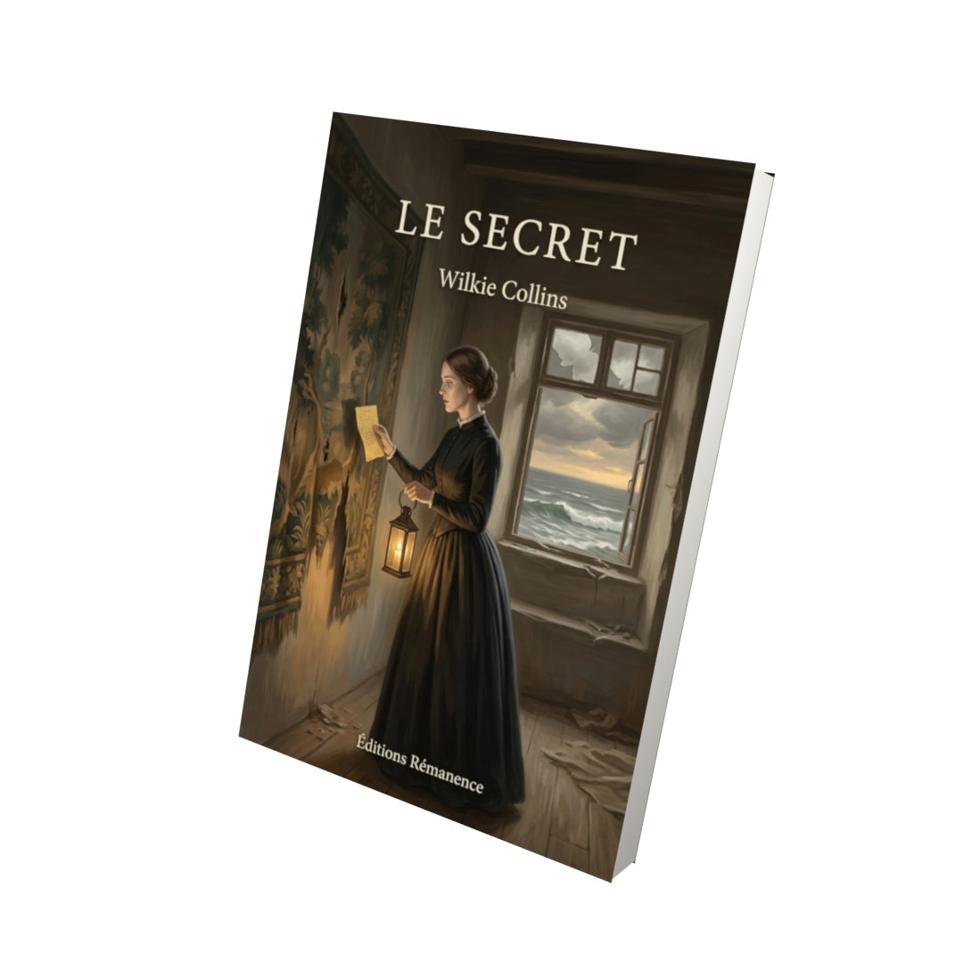 Livre Le Secret par Wilkie Collins - Vue 3D - Editions Remanence