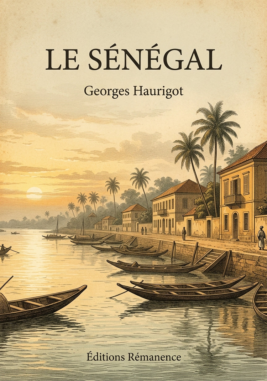 Livre Le Sénégal par Georges Haurigot - Couverture - Editions Remanence