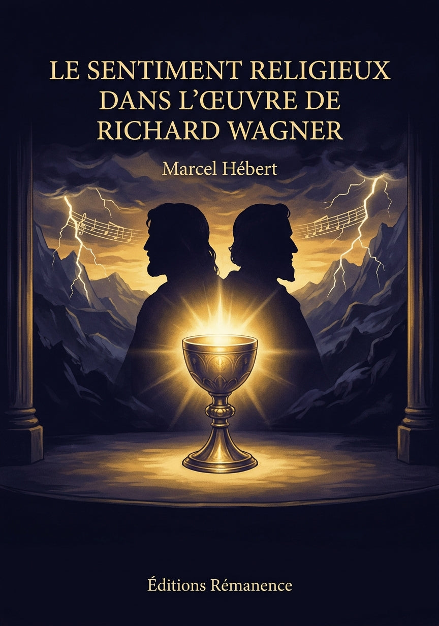 Livre Le Sentiment religieux dans l’œuvre de Richard Wagner par Marcel Hébert - Couverture - Editions Remanence