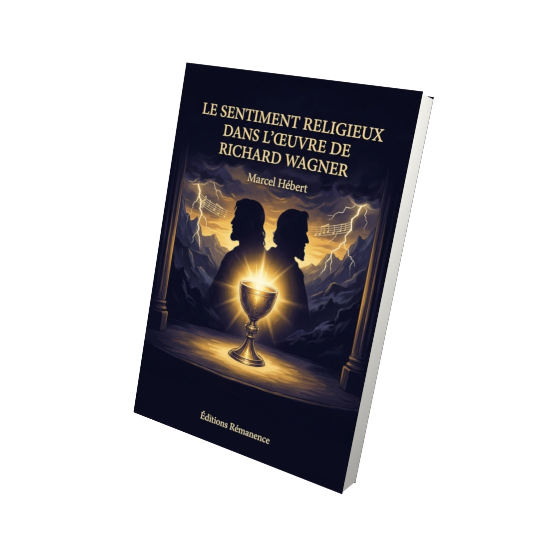 Livre Le Sentiment religieux dans l’œuvre de Richard Wagner par Marcel Hébert - Vue 3D - Editions Remanence
