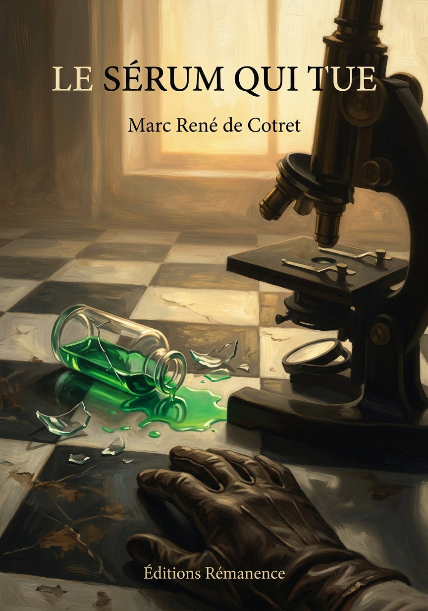 Livre Le sérum qui tue par Marc René de Cotret - Couverture - Editions Remanence