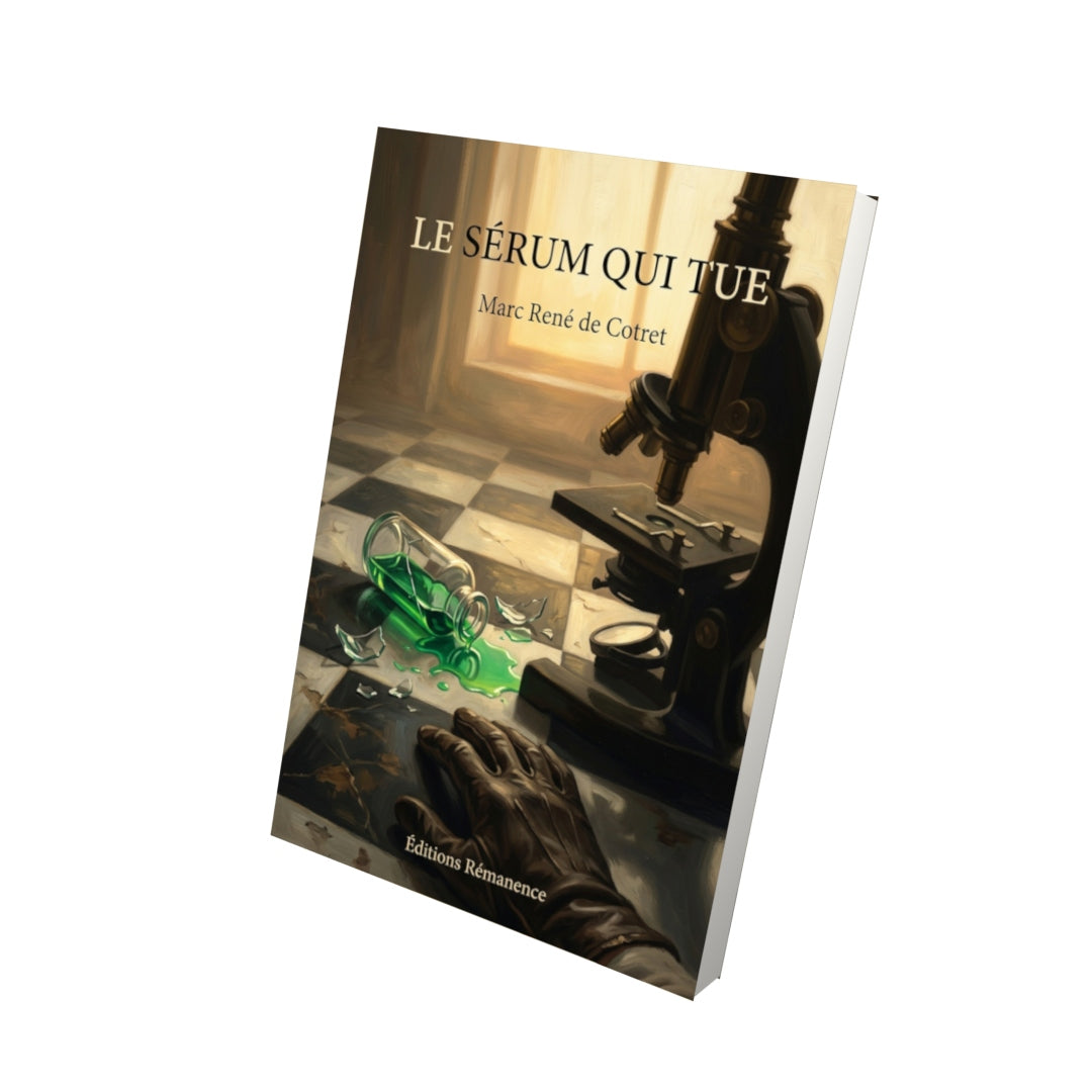 Livre Le sérum qui tue par Marc René de Cotret - Vue 3D - Editions Remanence