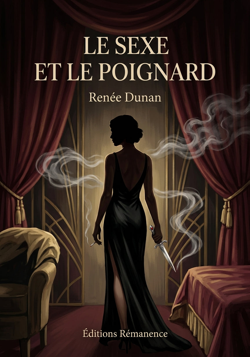 Livre Le Sexe et le poignard par Renée Dunan - Couverture - Editions Remanence