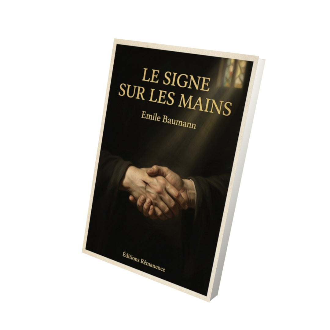 Livre Le signe sur les mains - Emile Baumann - Vue 3D - Editions Remanence