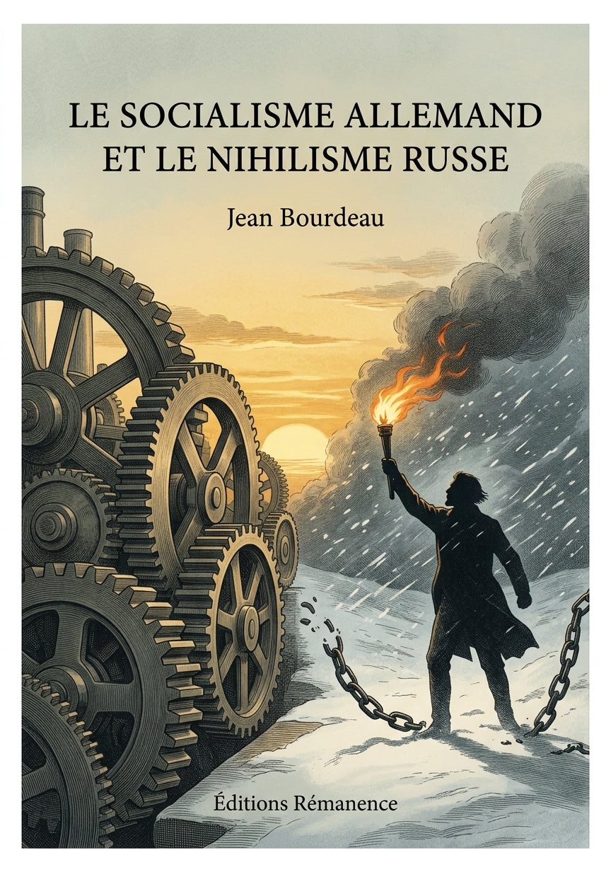 Livre Le socialisme allemand et le nihilisme russe par Jean Bourdeau - Couverture - Editions Remanence