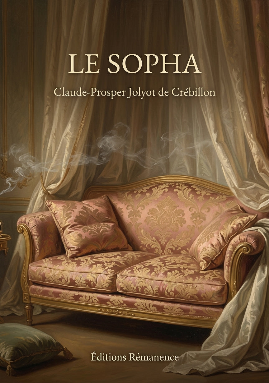 Livre Le Sopha par Claude-Prosper Jolyot de Crébillon - Couverture - Editions Remanence