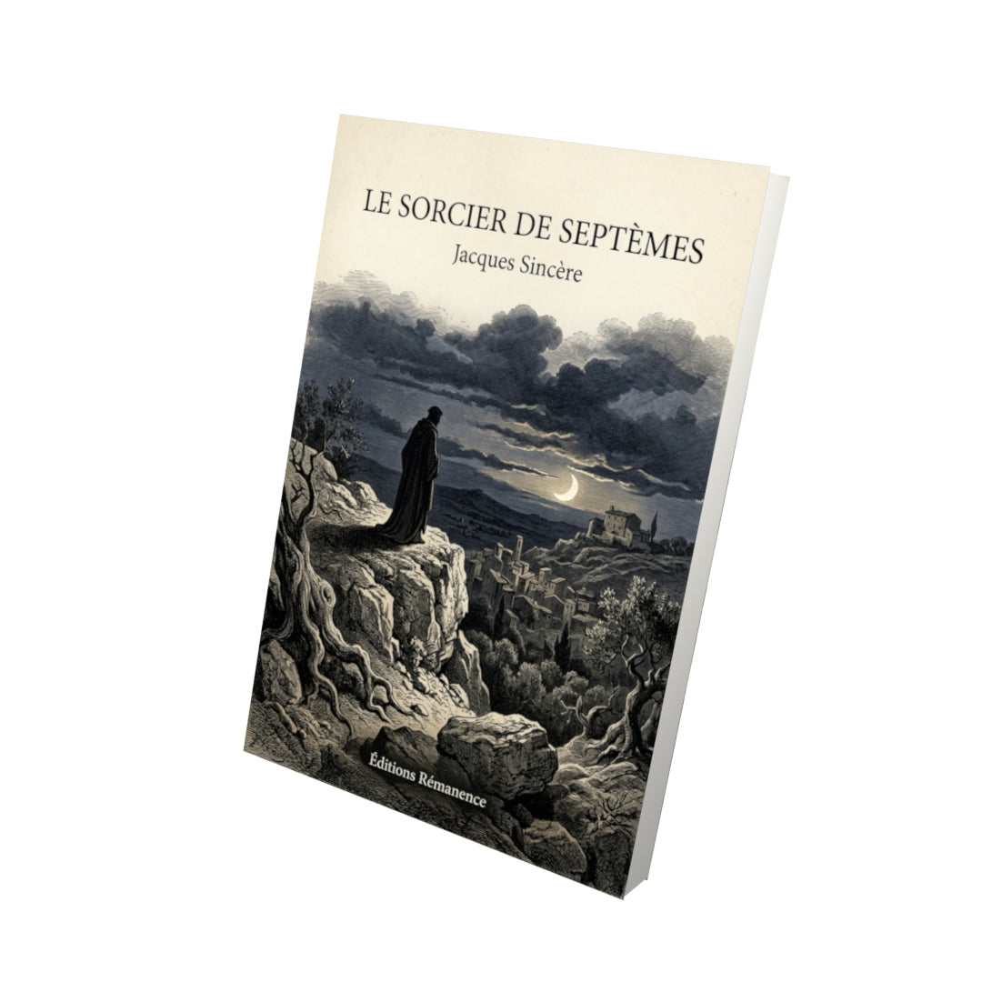 Livre Le Sorcier de Septèmes par Jacques Sincère - Vue 3D - Editions Remanence