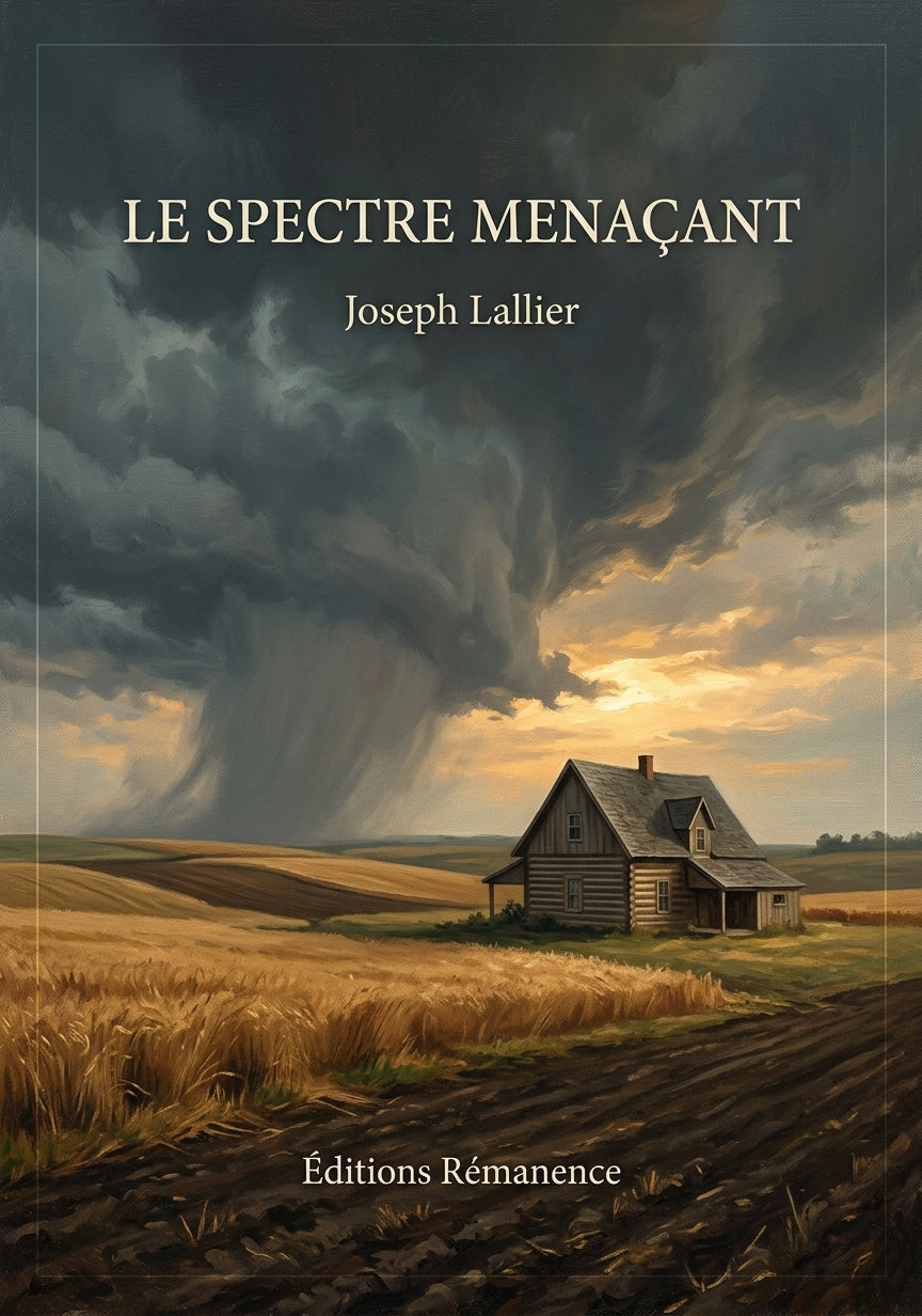 Livre Le spectre menaçant par Joseph Lallier - Couverture - Editions Remanence