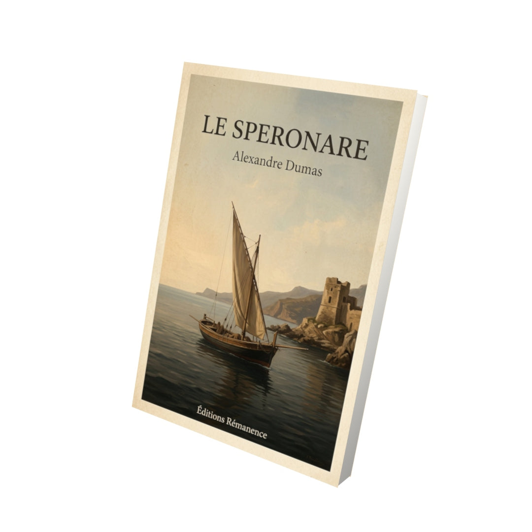 Livre Le Speronare - Alexandre Dumas - Vue 3D - Editions Remanence