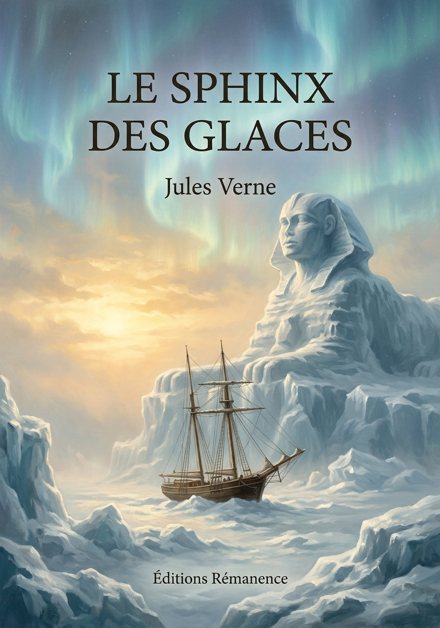 Livre Le Sphinx des glaces par Jules Verne - Couverture - Editions Remanence