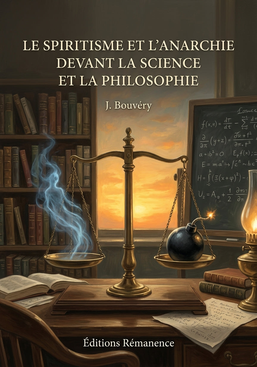 Livre Le spiritisme et l’anarchie devant la science et la philosophie par J. Bouvéry - Couverture - Editions Remanence