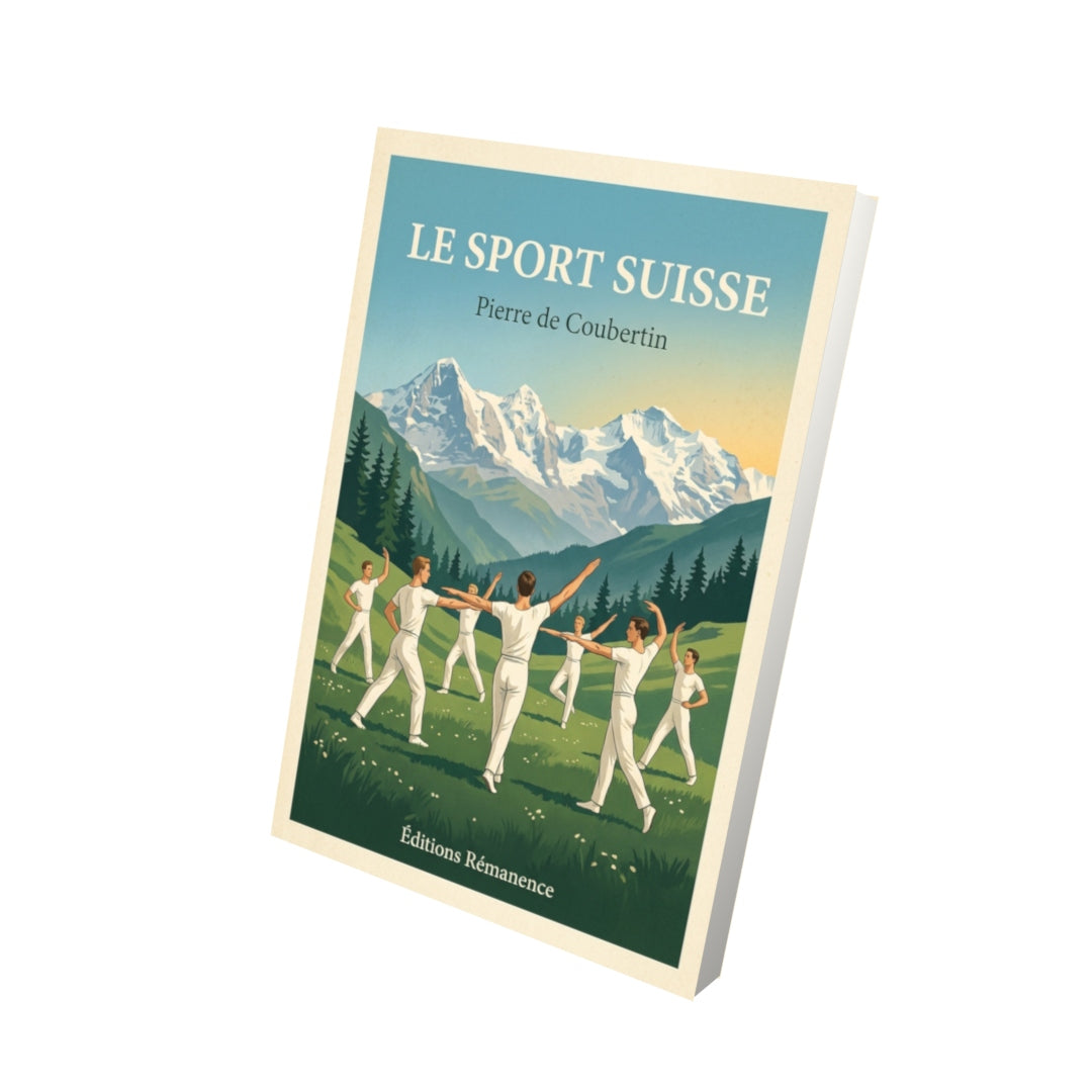 Livre Le Sport Suisse par Pierre de Coubertin - Vue 3D - Editions Remanence