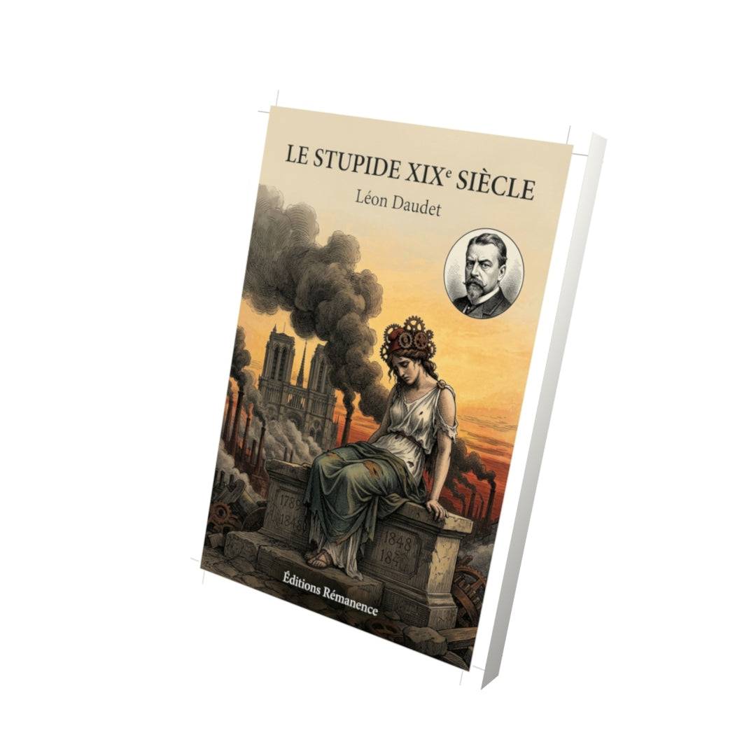 Livre Le Stupide XIX siècle par Léon Daudet - Vue 3D - Editions Remanence