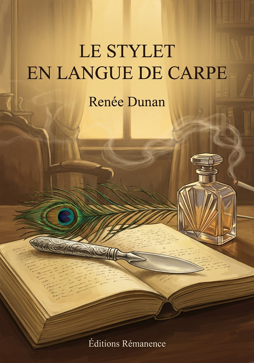 Livre Le Stylet en langue de carpe par Renée Dunan - Couverture - Editions Remanence