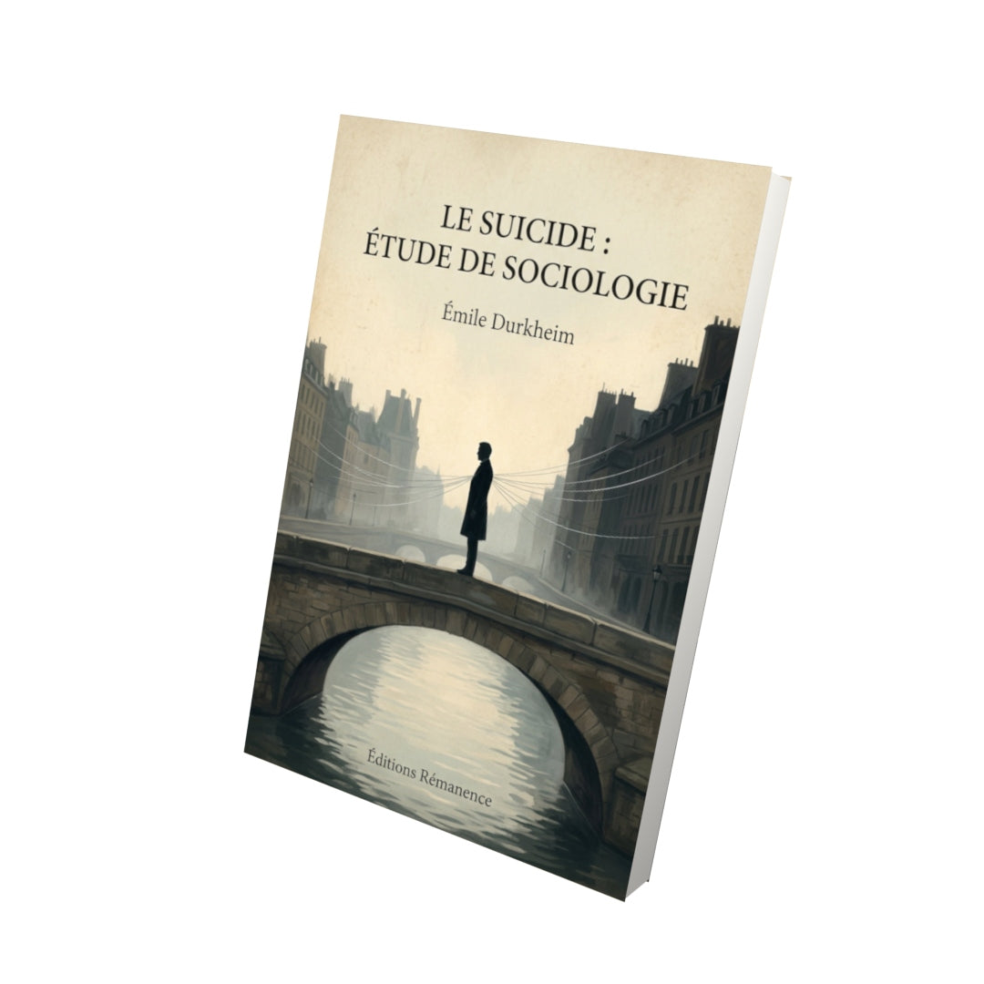Livre Le Suicide : Étude de Sociologie - Émile Durkheim - Vue 3D - Editions Remanence