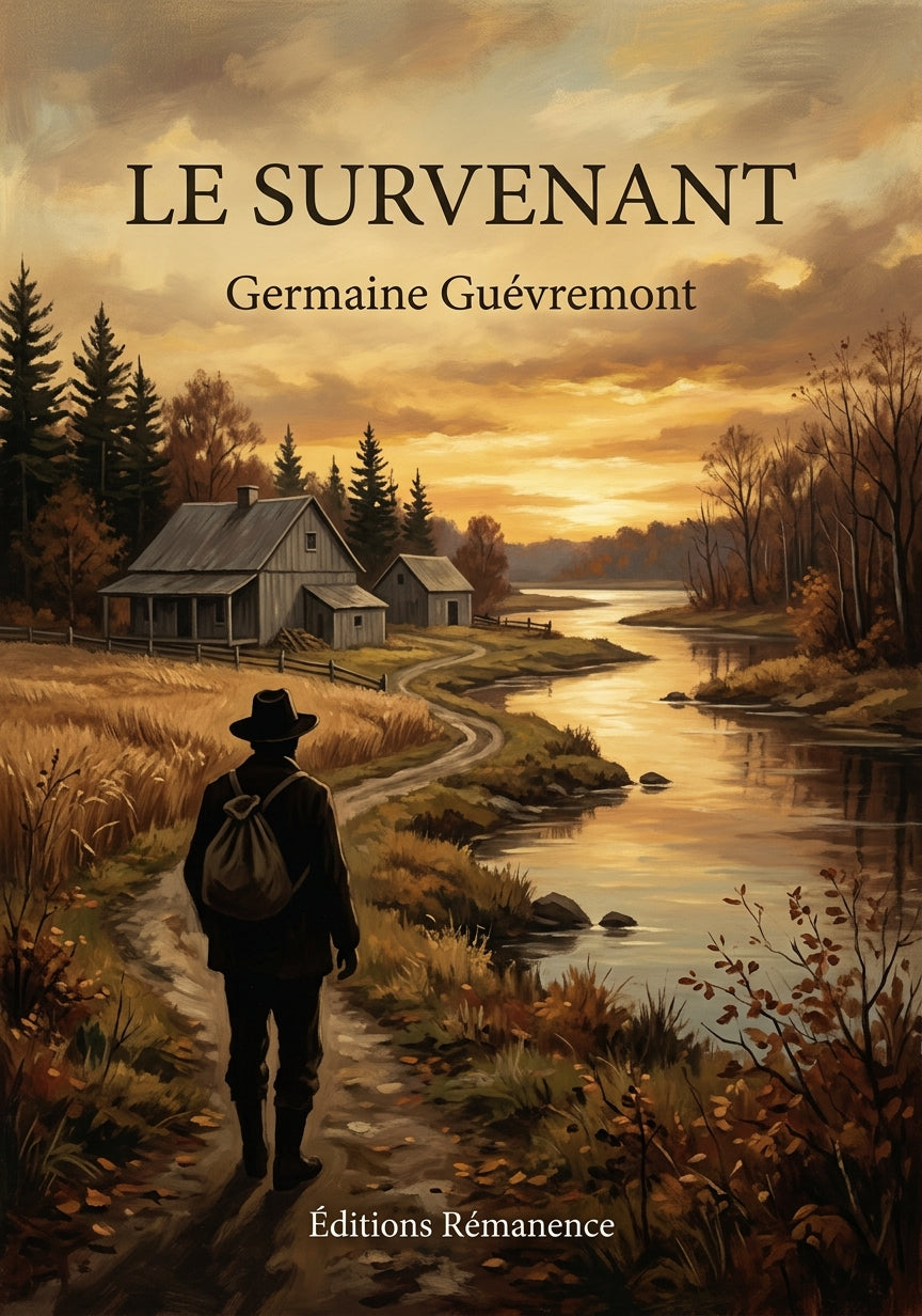 Livre Le Survenant par Germaine Guévremont - Couverture - Editions Remanence