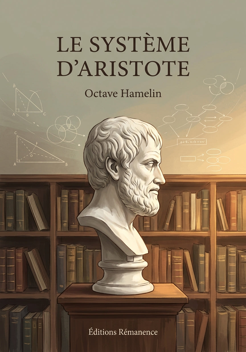 Livre Le Système d’Aristote par Octave Hamelin - Couverture - Editions Remanence