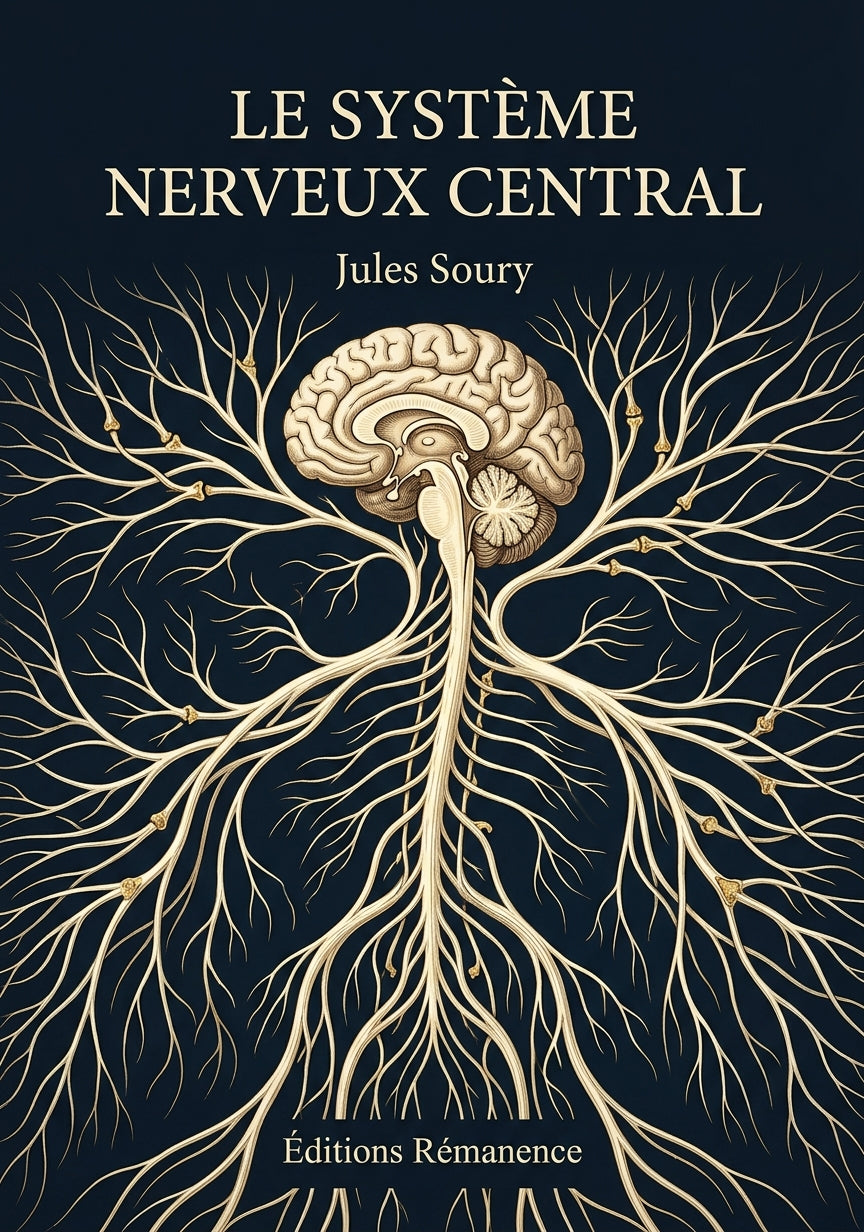 Livre Le système nerveux central par Jules Soury - Couverture - Editions Remanence