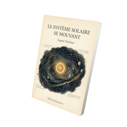 Livre Le Système Solaire se mouvant - August Tischner - Vue 3D - Editions Remanence