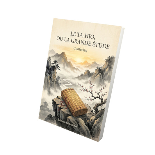 Livre Le Ta-Hio, ou la Grande Étude par Confucius - Vue 3D - Editions Remanence