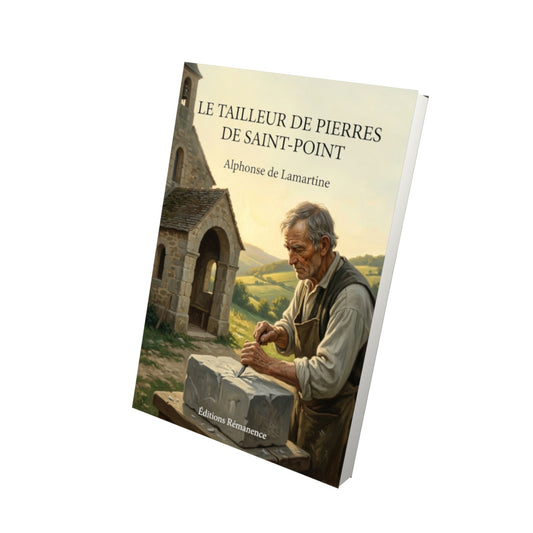 Livre Le Tailleur de pierres de Saint-Point par Alphonse de Lamartine - Vue 3D - Editions Remanence