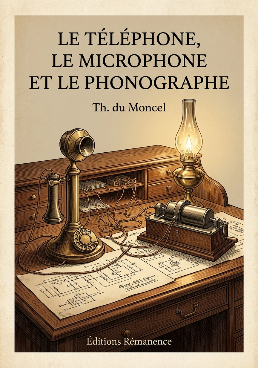 Le Téléphone, le Microphone et le Phonographe - Th. du Moncel (Couverture)