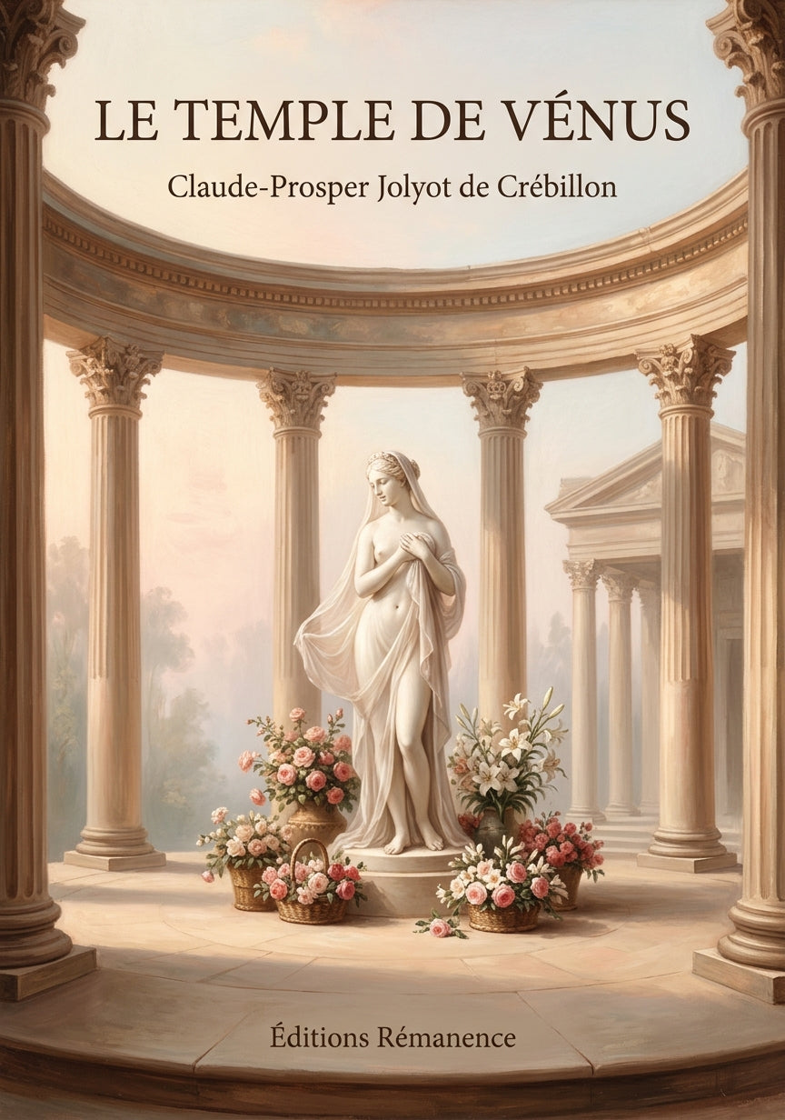 Livre Le Temple de Vénus par Claude-Prosper Jolyot de Crébillon - Couverture - Editions Remanence