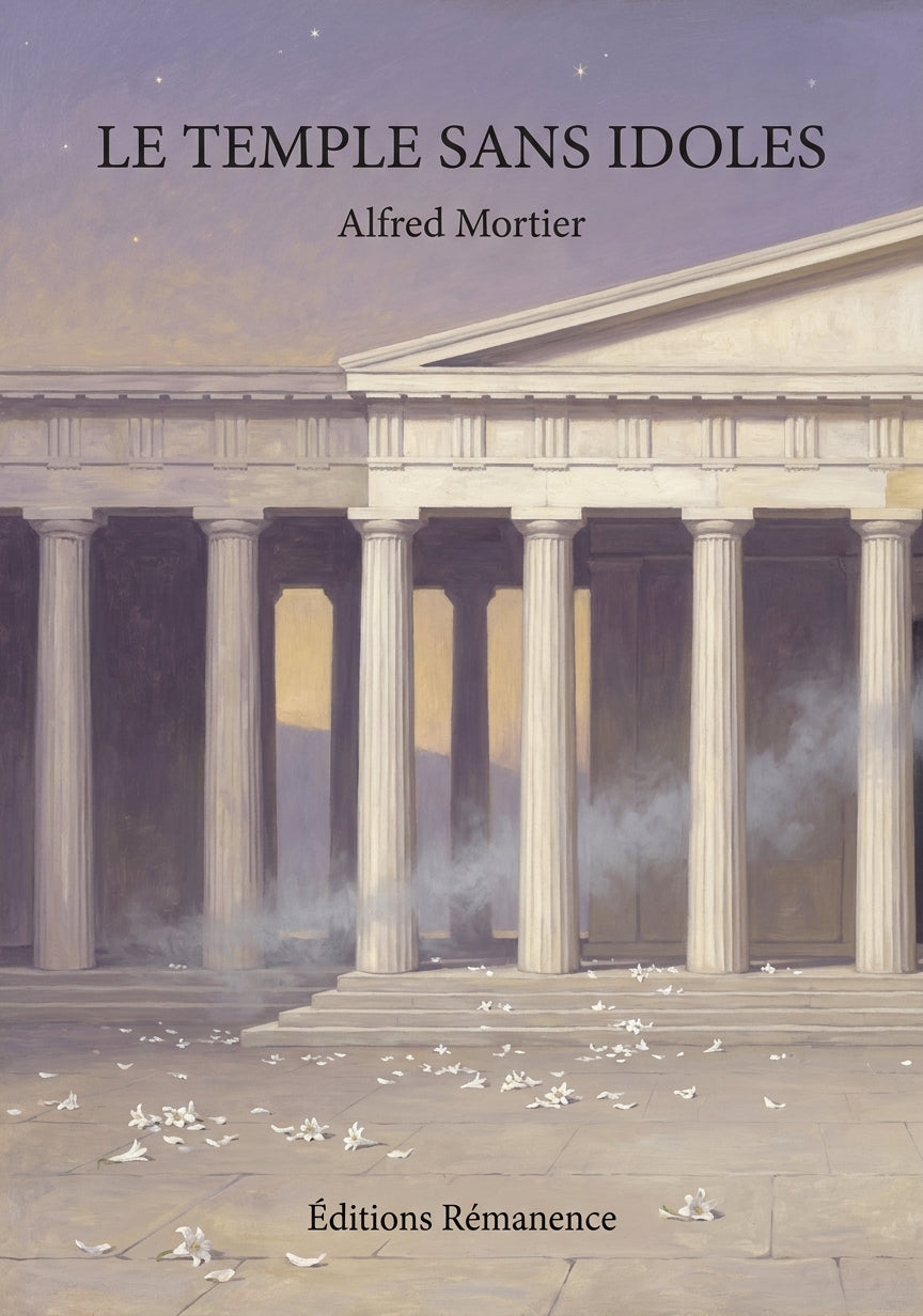 Livre Le Temple sans idoles par Alfred Mortier - Couverture - Editions Remanence