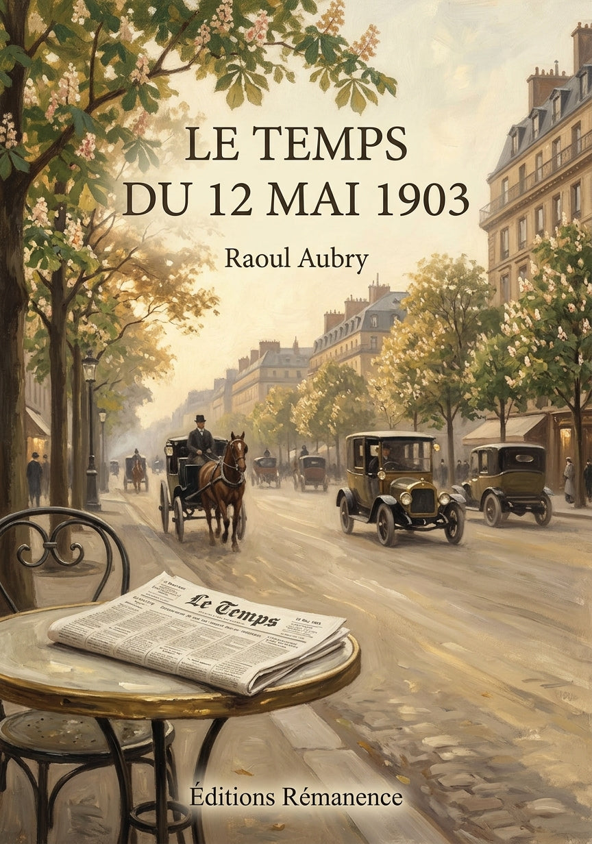 Livre Le Temps du 12 mai 1903 par Raoul Aubry - Couverture - Editions Remanence