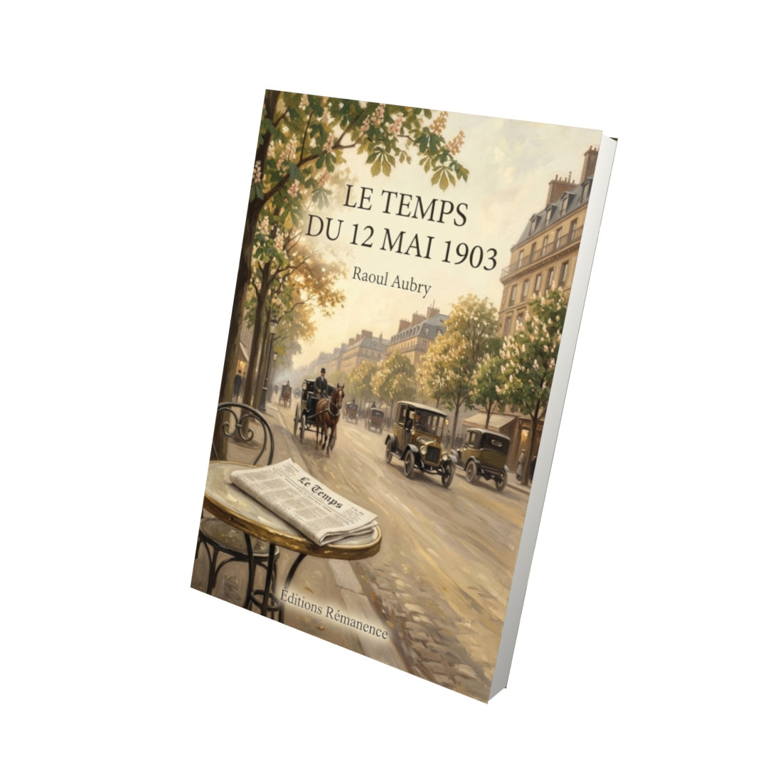 Livre Le Temps du 12 mai 1903 par Raoul Aubry - Vue 3D - Editions Remanence