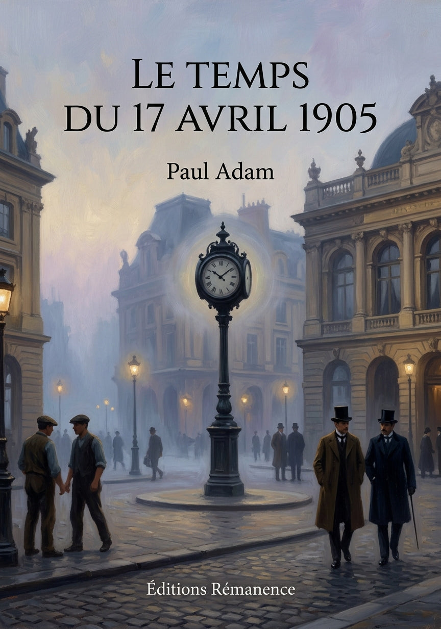 Livre Le Temps du 17 avril 1905 par Paul Adam - Couverture - Editions Remanence