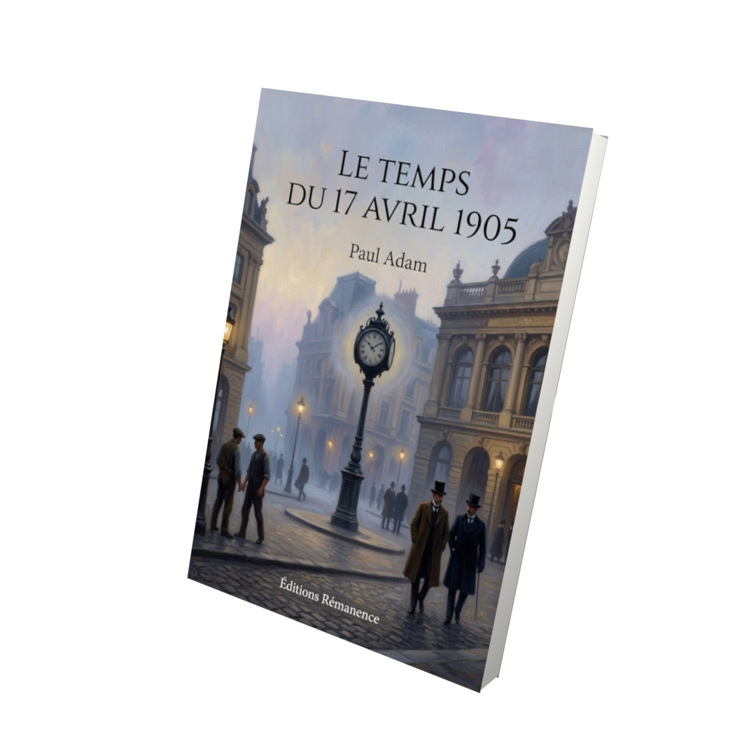 Livre Le Temps du 17 avril 1905 par Paul Adam - Vue 3D - Editions Remanence