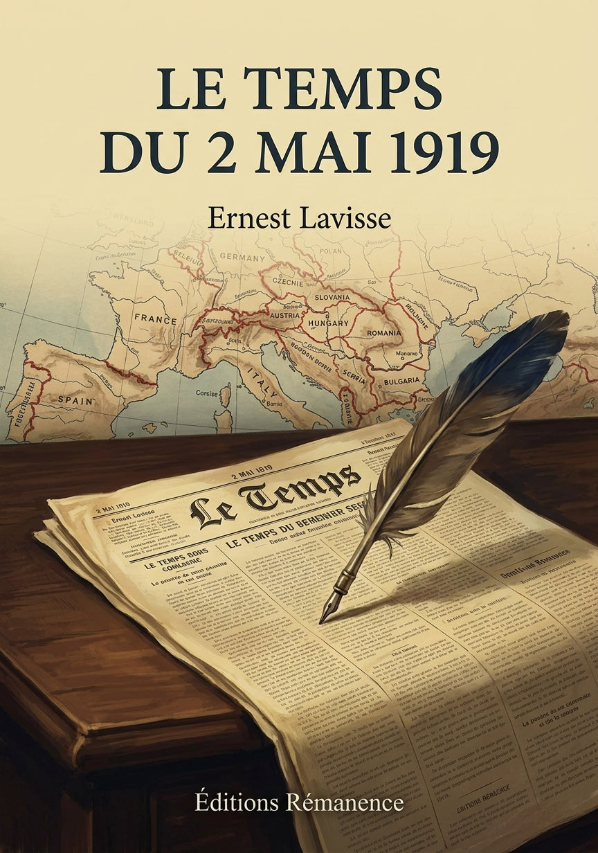 Livre Le Temps du 2 mai 1919 par Ernest Lavisse - Couverture - Editions Remanence