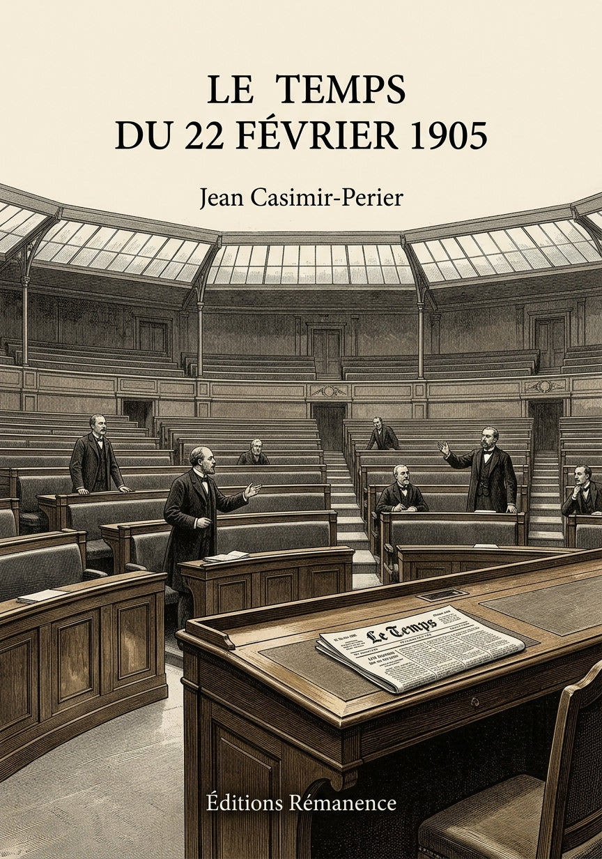 Livre Le Temps du 22 février 1905 par Jean Casimir-Perier - Couverture - Editions Remanence