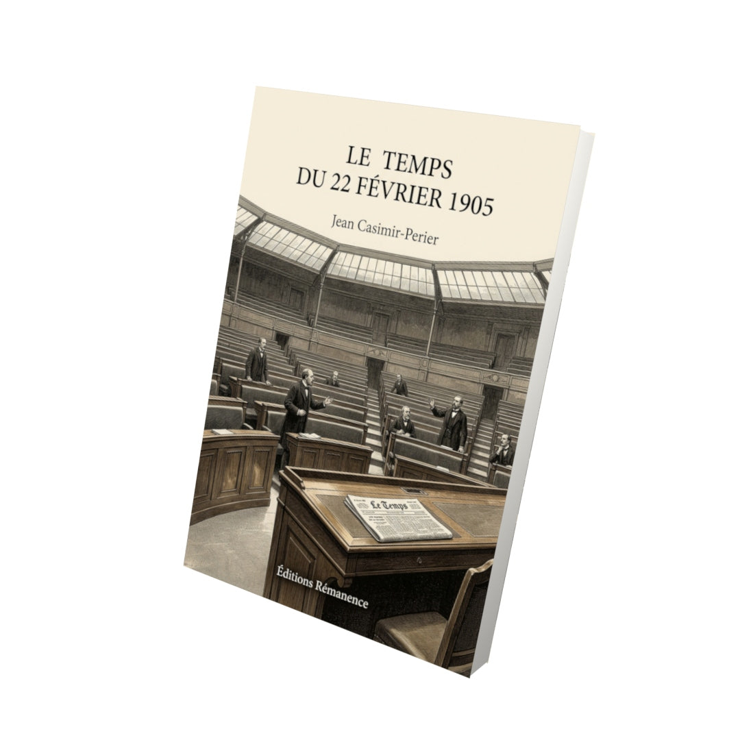 Livre Le Temps du 22 février 1905 par Jean Casimir-Perier - Vue 3D - Editions Remanence