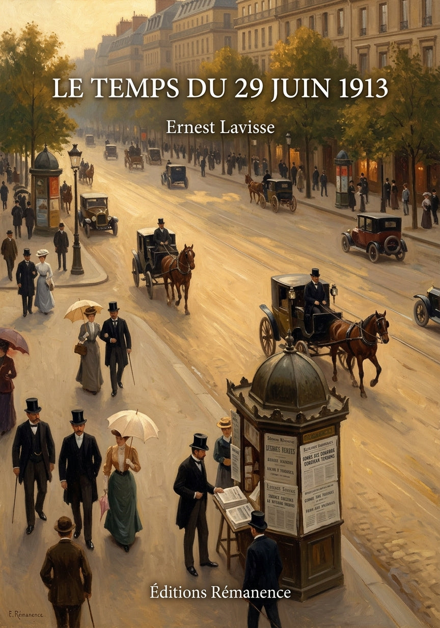 Livre Le Temps du 29 juin 1913 par Ernest Lavisse - Couverture - Editions Remanence