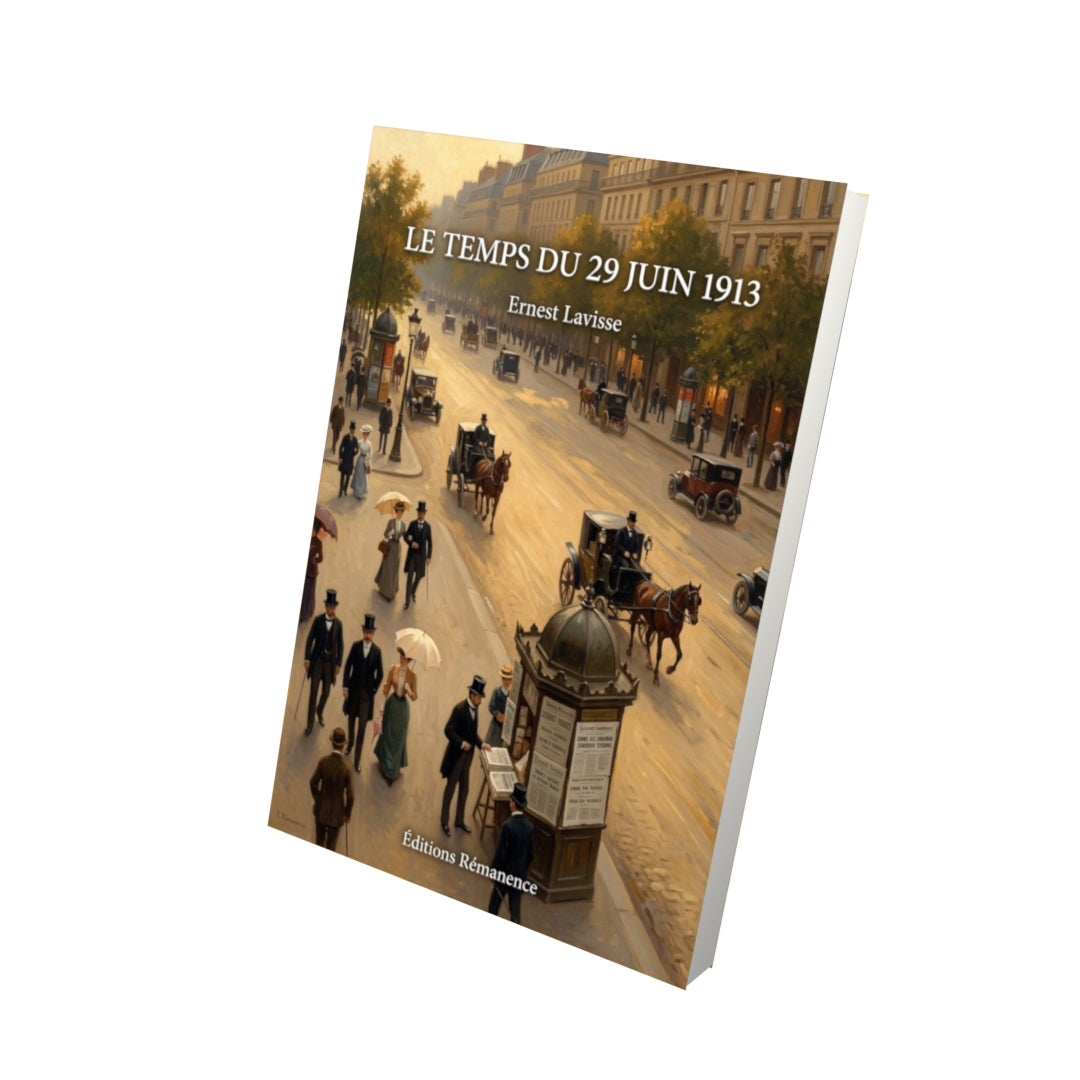 Livre Le Temps du 29 juin 1913 par Ernest Lavisse - Vue 3D - Editions Remanence
