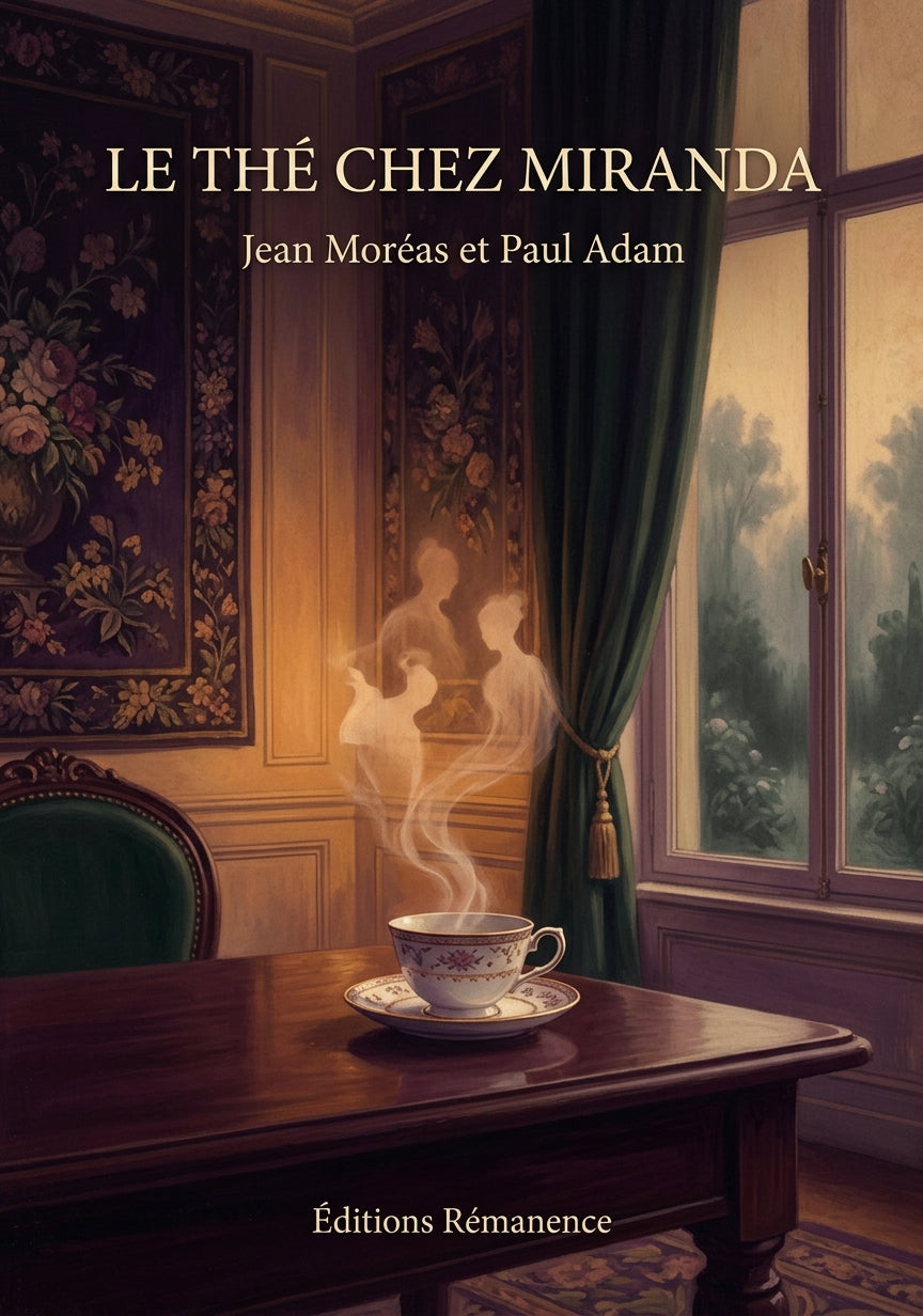 Livre Le Thé chez Miranda par Jean Moréas et Paul Adam - Couverture - Editions Remanence